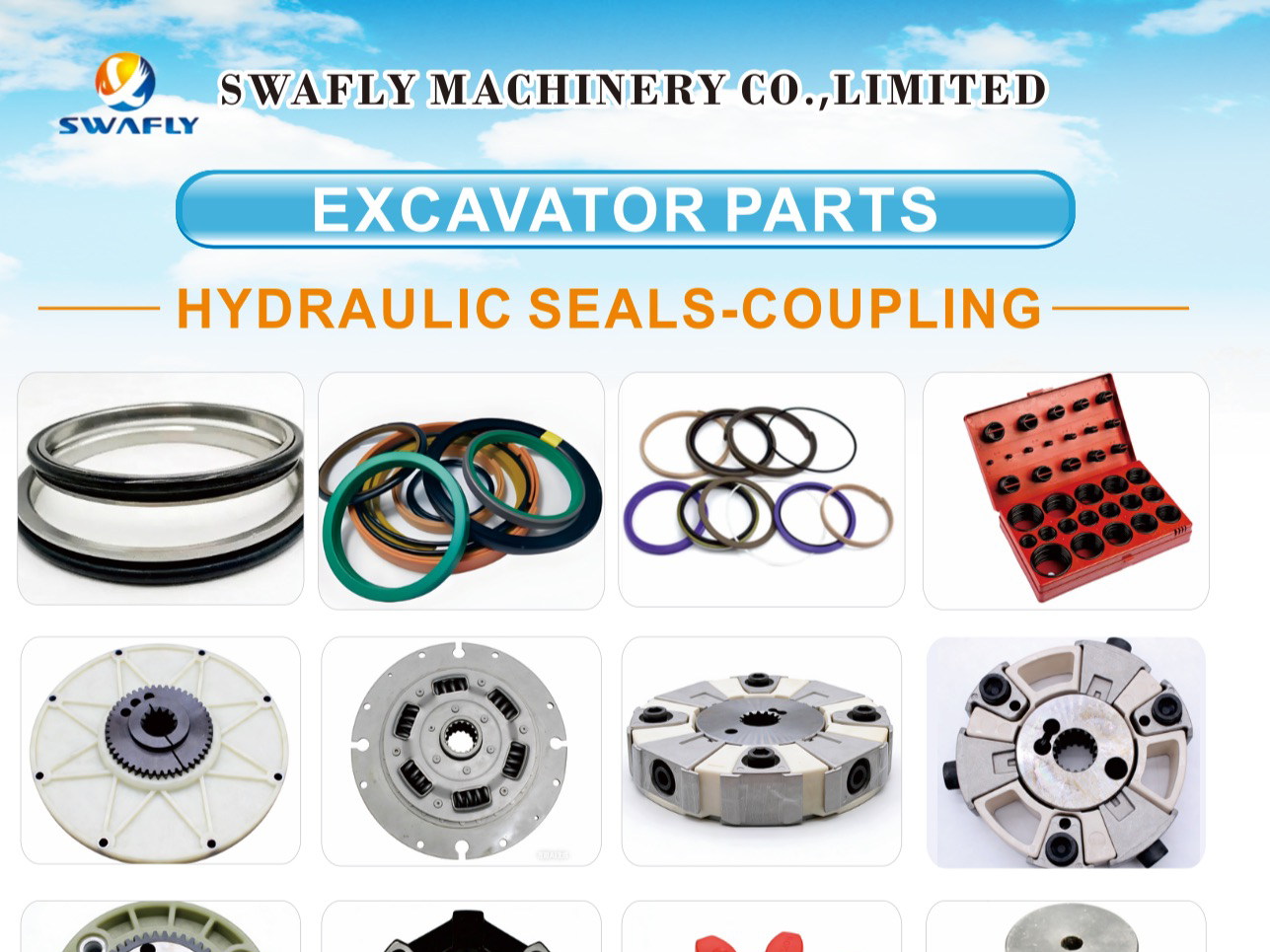 Con dấu chất lượng & bộ phận cho máy xúc, máy xúc và máy ủi