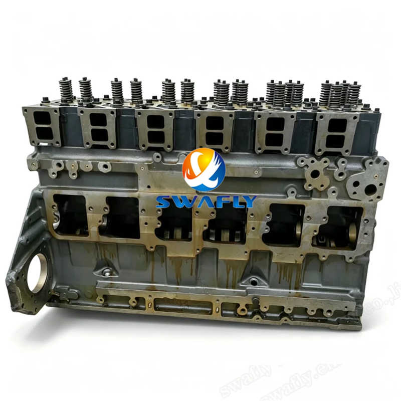 Lắp ráp động cơ khối dài Komatsu SAA6D125E-2 hoàn toàn mới cho máy xúc PC400 PC450