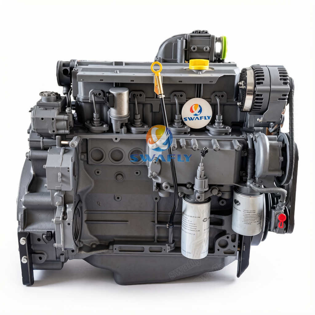 Lắp ráp động cơ diesel Deutz BF4M1013FC mới cho máy móc